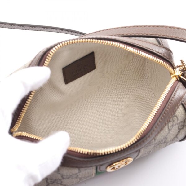 2101218259407 3 Gucci Ophidia GG Supreme Mini Shoulder Bag Leather Beige Brown Multicolor