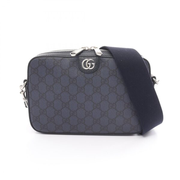 2101218272765 1 Gucci Ophidia GG Supreme Shoulder Bag Leather Navy Black