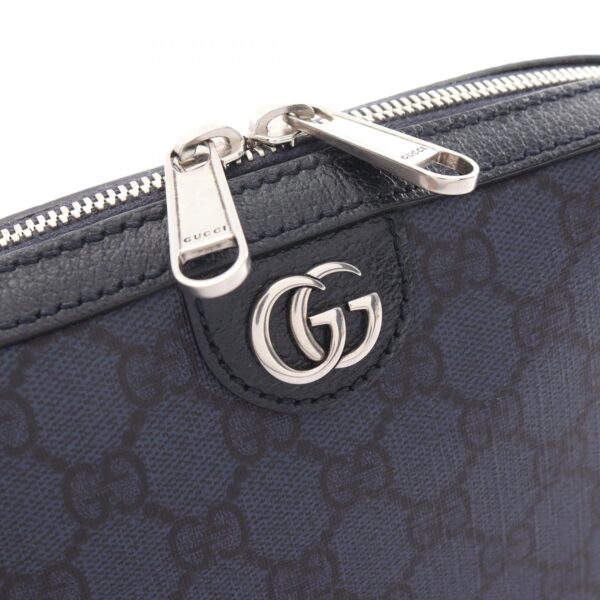 2101218272765 5 Gucci Ophidia GG Supreme Shoulder Bag Leather Navy Black