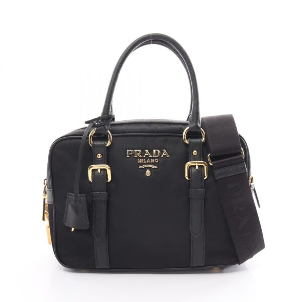 2101218273427 1 Prada Tessuto Saffiano Handbag Nylon Saffiano Leather