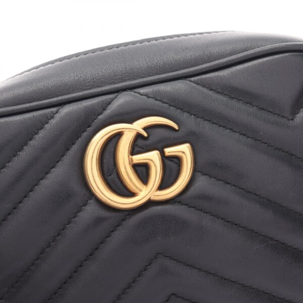 2101218274387 5 Gucci GG Marmont Quilted Mini Bag Shoulder Bag Leather Black