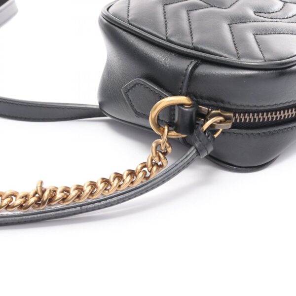 2101218274387 6 Gucci GG Marmont Quilted Mini Bag Shoulder Bag Leather Black