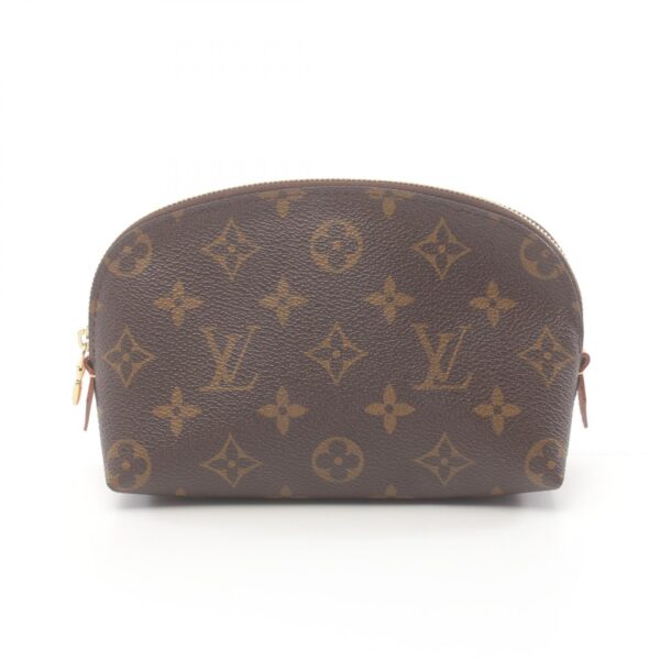 2101218274653 1 Louis Vuitton Pochette Cosmetic Leather Pouch Monogram Brown