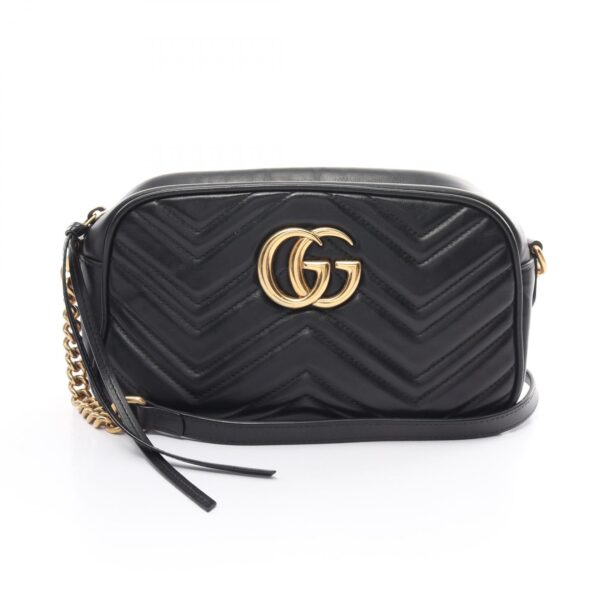 2101218275513 1 Gucci GG Marmont Shoulder Bag Leather Black