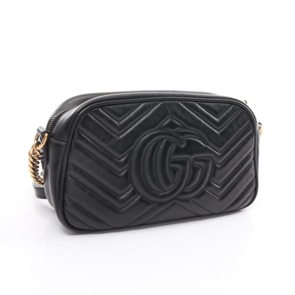 2101218275513 2 Gucci GG Marmont Shoulder Bag Leather Black