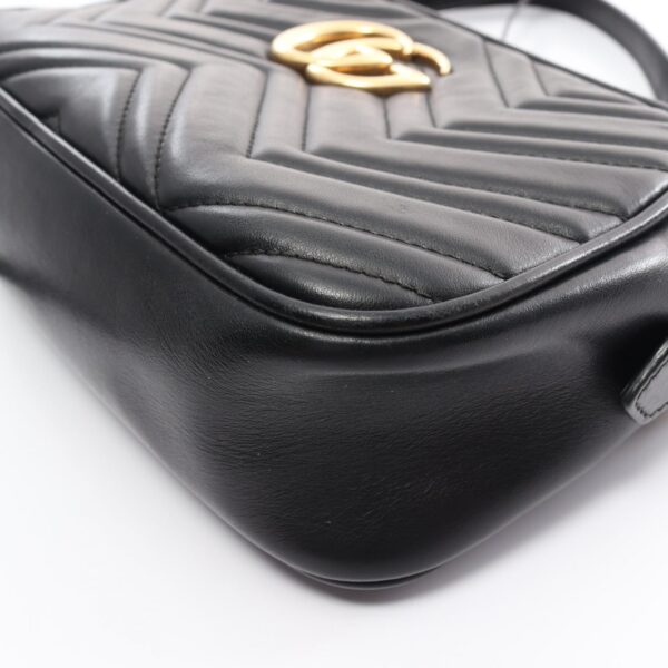 2101218275513 7 Gucci GG Marmont Shoulder Bag Leather Black