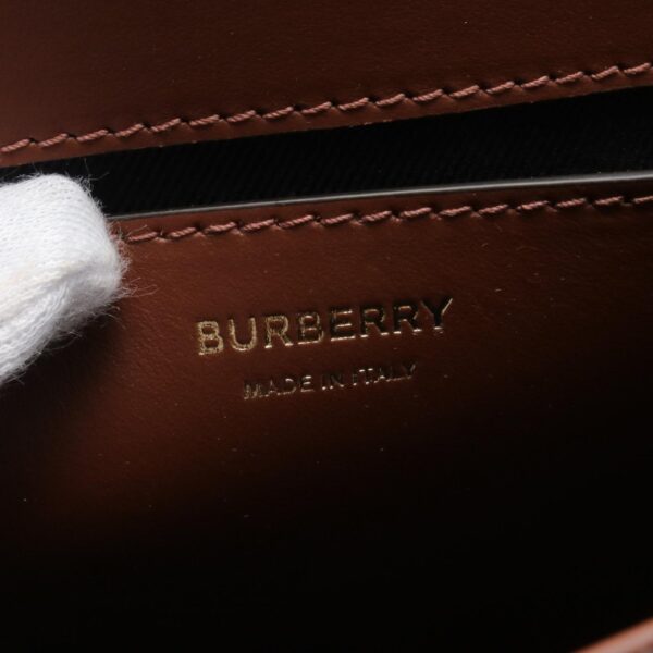 2101218280722 4 Burberry Check Shoulder Bag Leather Brown Black Multicolor