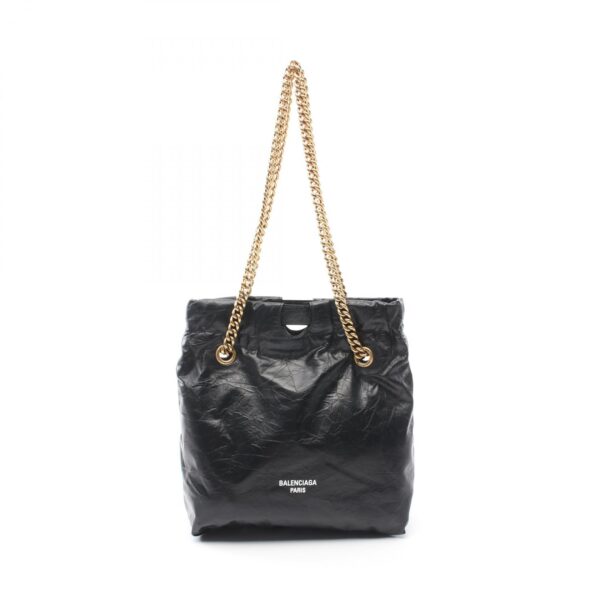 2101218287271 1 Balenciaga Crush Small Tote Bag Leather Black