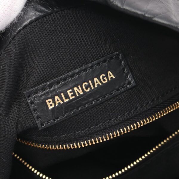 2101218287271 4 Balenciaga Crush Small Tote Bag Leather Black