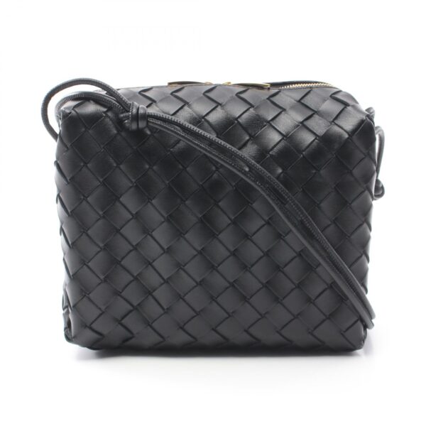 2101218287318 1 Bottega Veneta Intrecciato Small Camera Bag Leather Black