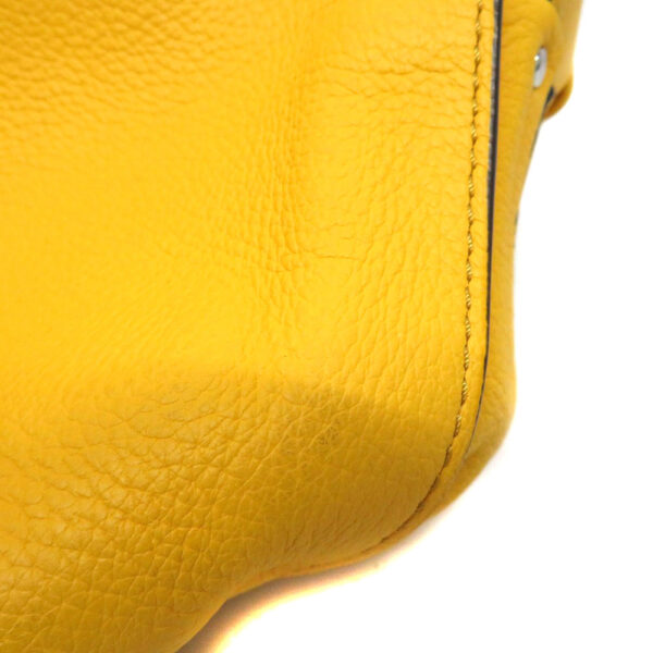 21026720 Celine Leather Handbag Yellow