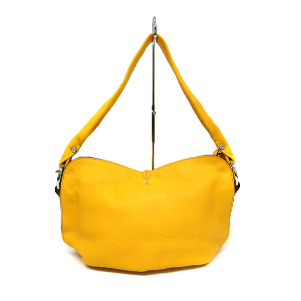 21026722 Celine Leather Handbag Yellow