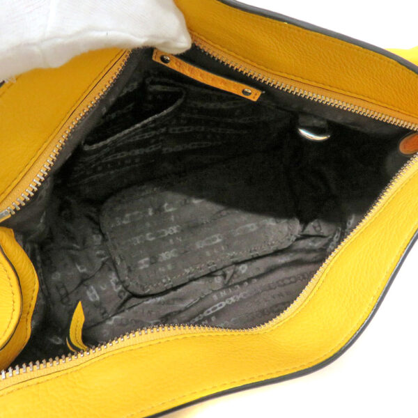 21026725 Celine Leather Handbag Yellow