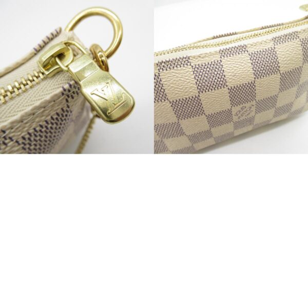 2104102233132 9c Louis Vuitton Mini Pochette Accessory Pouch Bag Azur White