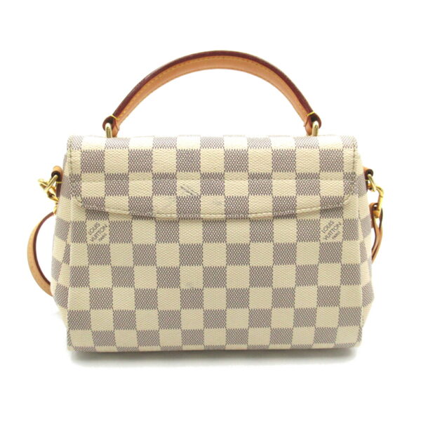 2104102245098 2 Louis Vuitton Croisette 2way Shoulder Bag Damier Azur Ivory