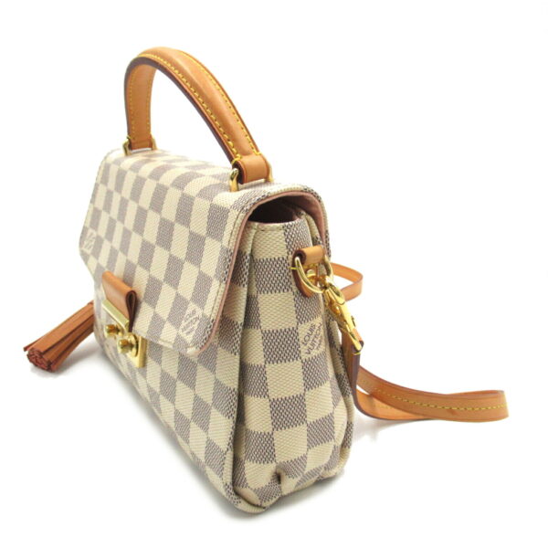 2104102245098 3 Louis Vuitton Croisette 2way Shoulder Bag Damier Azur Ivory