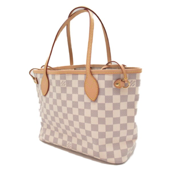 2104102245531 3 Louis Vuitton Neverfull PM Tote Bag Damier White