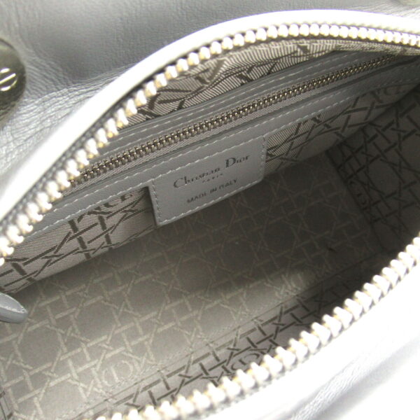 2104102258524 7 Dior Lady Dior Cannage 2Way Tote Bag Lambskin Gray