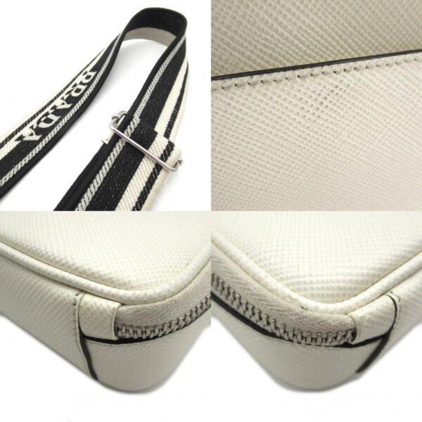 2104102260497 10c Prada Shoulder Bag Saffiano Leather White