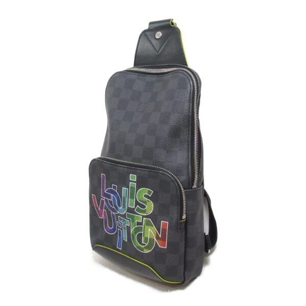 2104102263184 4 Louis Vuitton Stickers Avenue Sling Shoulder Bag Graphite Black