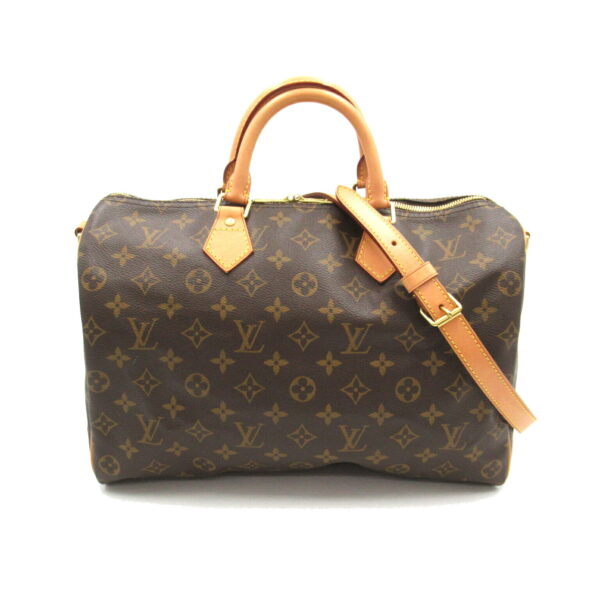 2104102287098 1 Louis Vuitton Speedy Bandouliere 35 Monogram Brown