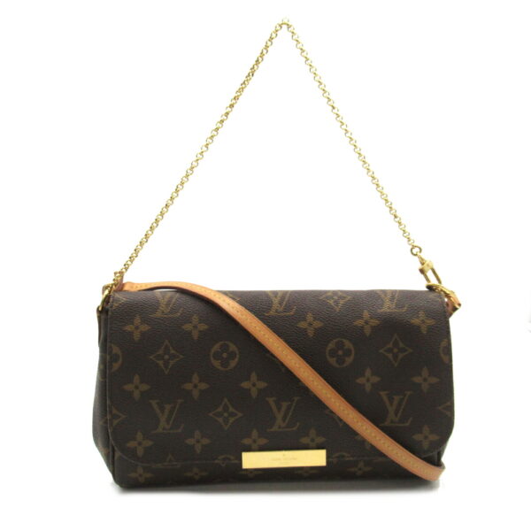 2104102288392 1 Louis Vuitton Favorite PM Monogram Shoulder Bag Brown