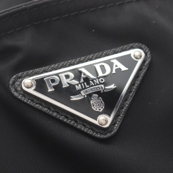 2104102302227 9 Prada Tote Bag Nylon Saffiano Leather Black