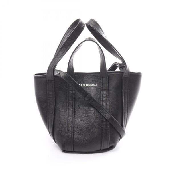 2104102303132 1 Balenciaga Everyday XS North South Handbag Leather Black