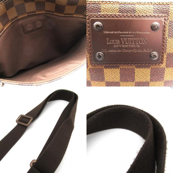 2106800528022 9c Louis Vuitton Pochette Pratt Brooklyn Shoulder Bag Damier Brown