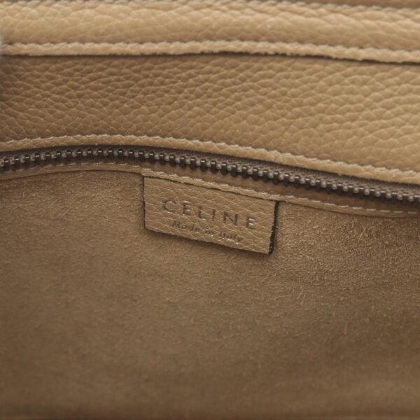 2106800534559 4 Celine Leather Luggage Nano Shopper Handbag Beige