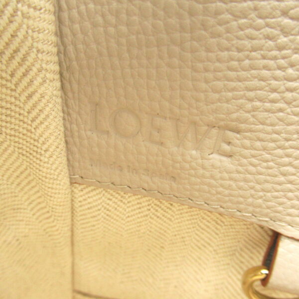 2106800540963 7 Loewe Hammock Small 2Way Shoulder Bag Leather Gray Light Beige