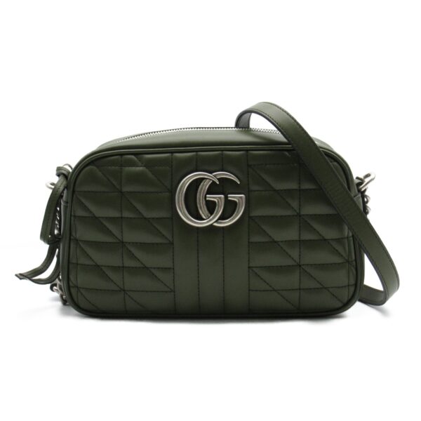 2106800542233 1 Gucci GG Marmont Shoulder Bag Green