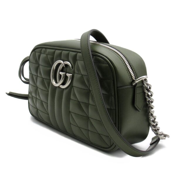 2106800542233 2 Gucci GG Marmont Shoulder Bag Green