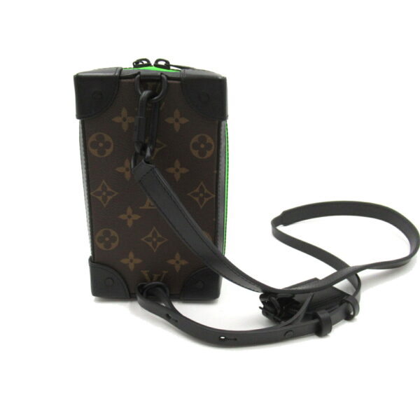 2106800545494 2 Louis Vuitton Soft Trunk Phone Box Shoulder Bag Monogram Brown Black