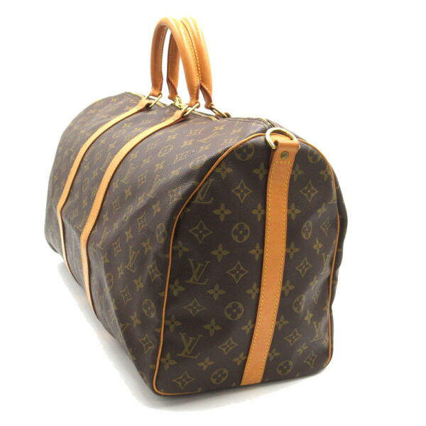 2107400216289 3 Louis Vuitton Keepall Bandouliere Bag Monogram Brown