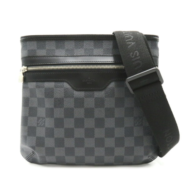 2107400216951 1 Louis Vuitton Thomas Messenger Bag Damier Graphite Black