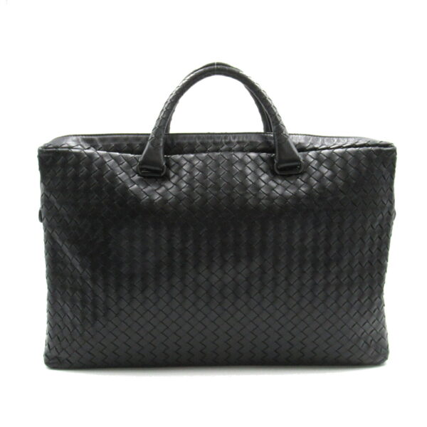 2107400217118 2 Bottega Veneta Intrecciato Briefcase Calf Black