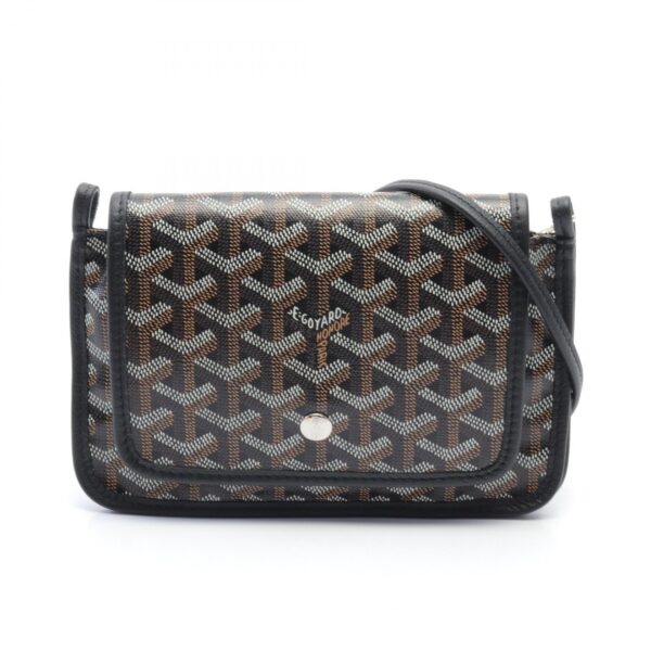 2107400218832 1 Goyard Plume Pouch Wallet Shoulder Bag Leather Black