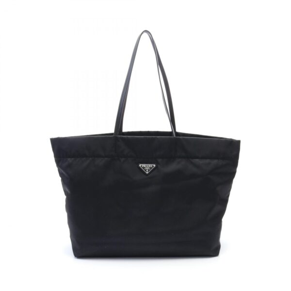 2107400220613 1 Prada Vela Tote Bag Nylon Leather Black