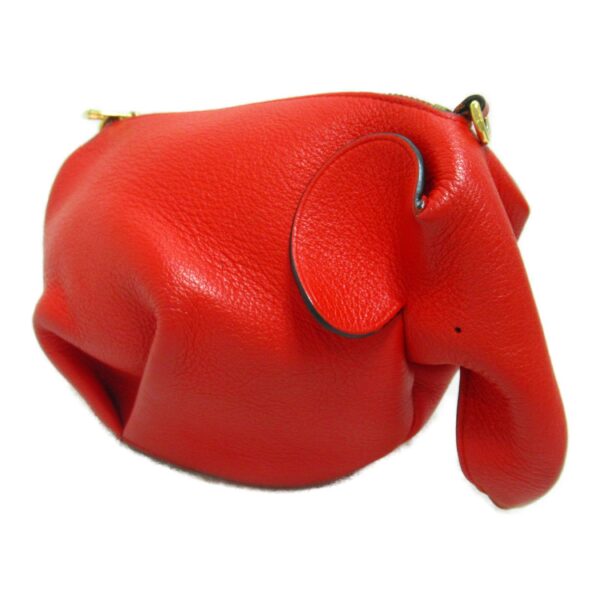 2107600958071 4 Loewe Elephant Shoulder Bag Leather Red