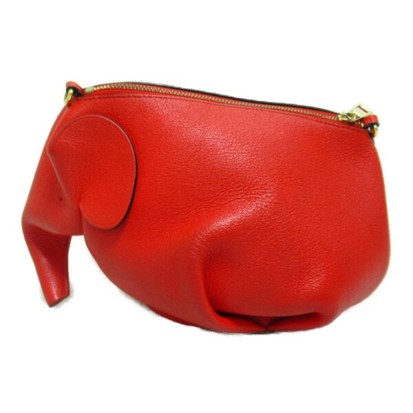 2107600958071 5 Loewe Elephant Shoulder Bag Leather Red