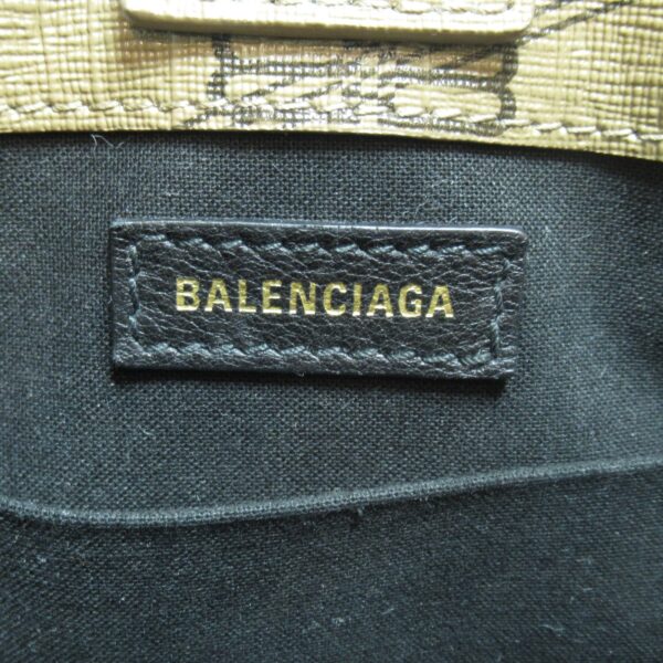 2107600971964 10 Balenciaga Shopping Phone Holder Shoulder Bag Brown White