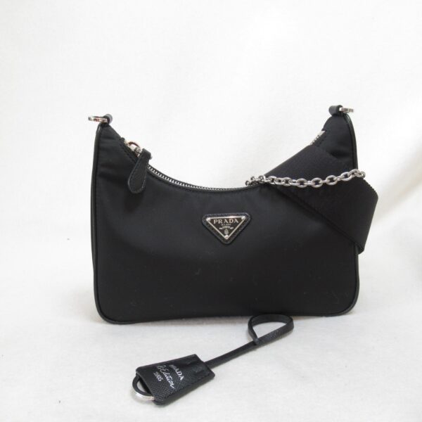 2107600973678 2 Prada Shoulder Bag Nylon Black