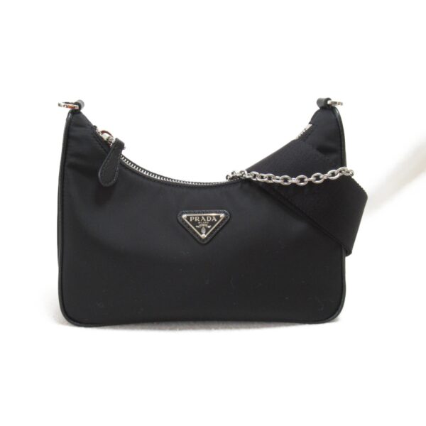 2107600973678 3 Prada Shoulder Bag Nylon Black