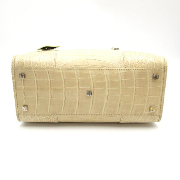 2107600979427 5 Loewe Amazona 28 Handbag Croco Beige