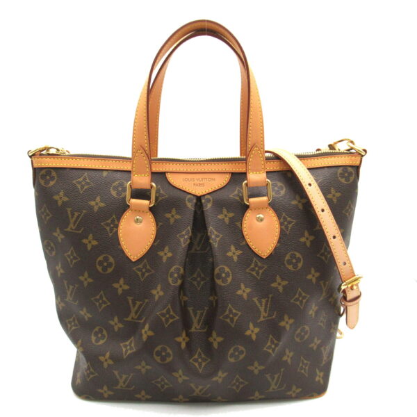 2107600982762 1 Louis Vuitton Palermo 2way Shoulder Bag Monogram Brown