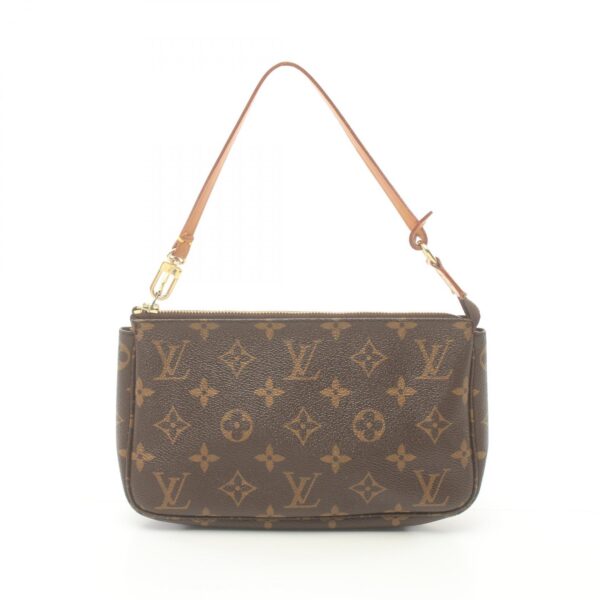 2107600989044 1 Louis Vuitton Pochette Accessoire Bag Leather Monogram Brown