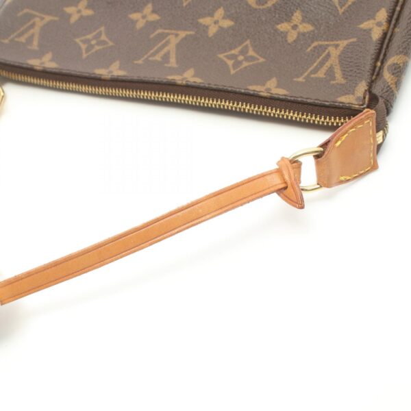 2107600989044 6 Louis Vuitton Pochette Accessoire Bag Leather Monogram Brown