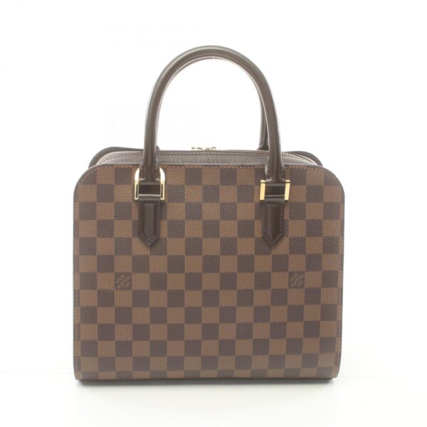 2107600991498 1 Louis Vuitton Triana Damier Ebene Handbag Brown