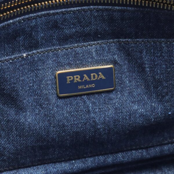 2107601003473 4 Prada Canapa Mini Tote Bag Denim Navy